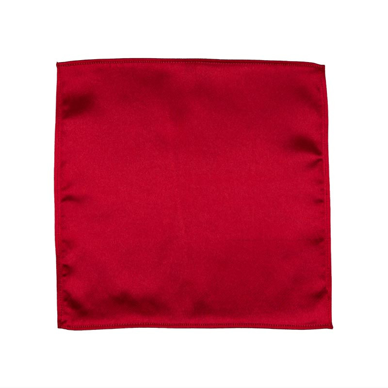 Color pocket square: red | Handmade by van den Bosch