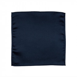 Einstecktuch Uni Satin Polyester: dunkelblau