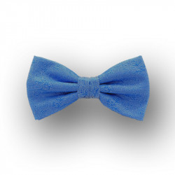 bow tie sky blue silk - straight shape