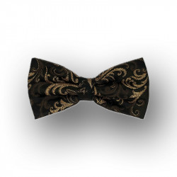 Bow tie black / cappuccino / gold optics - straight shape